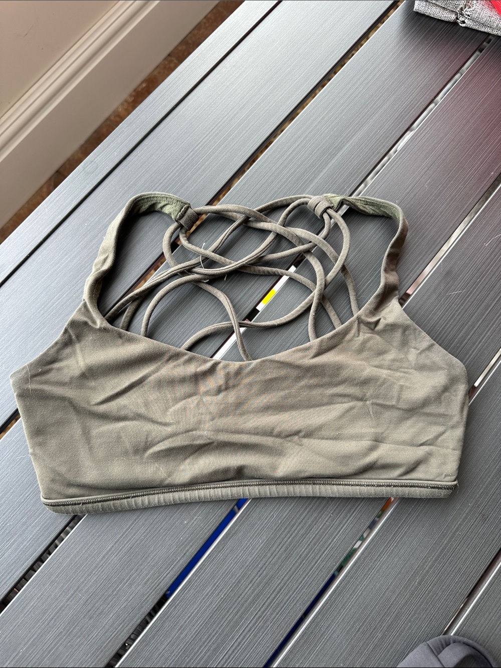 Lululemon Free to Be Bra, Olive Green